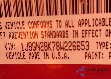 2008 Jeep Liberty Sport z USA, uszkodzony, nr VIN 1J8GN28K78W226653